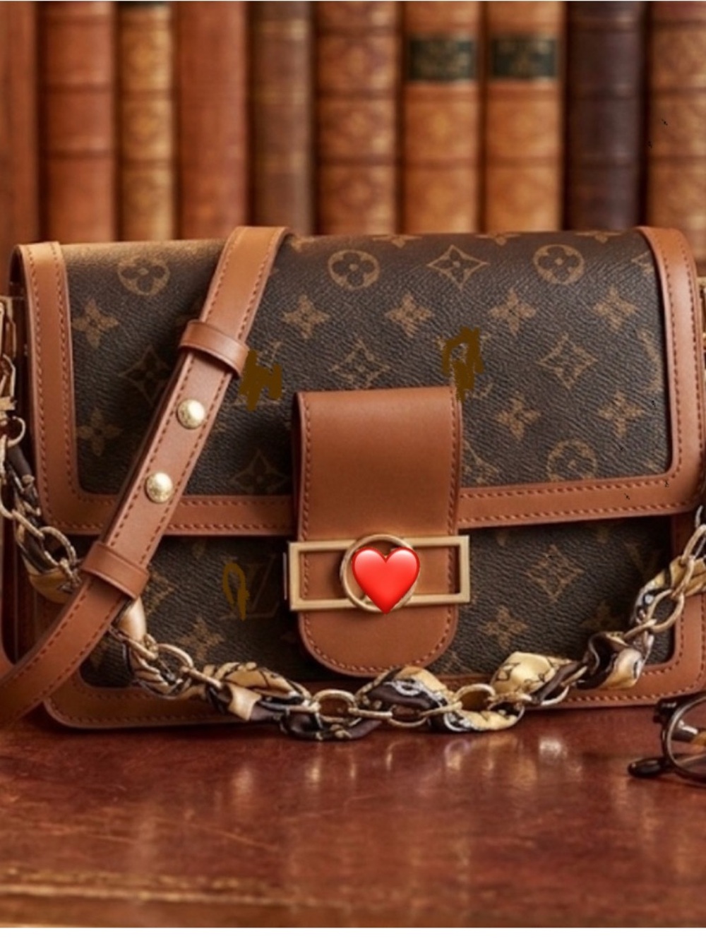 Brand new !! Brown Monogram Chain Shoulder Bag read 👇FASHION BAG NO NAME